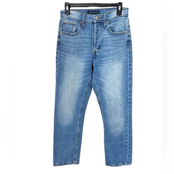 Aeropostale High-Rise 90’s Straight Relaxed Jean Size 4 - Picture 4 of 16